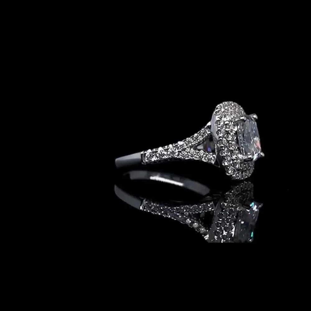 Halo Diamond Engagement Ring